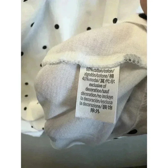 VICTORIA SECRET BOMBSHELL T-SHIRT Women's Sz X-Large Polka Dot White‎ Tee - Picture 6 of 6